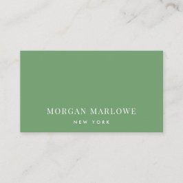 Modernes Minimalistisch Elegantes Berufliches Grün Visitenkarte