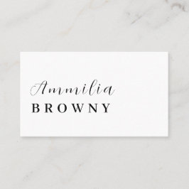 Modernes Minimalistisch | Elegantes Berufliches Sk Visitenkarte