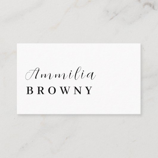 Modernes Minimalistisch | Elegantes Berufliches Sk Visitenkarte (Vorderseite)