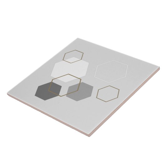 Modernes, minimalistisch geometrisch abstrakt grau fliese (Seite)