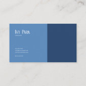 Modernes Minimalistisch geometrisches Corporate Visitenkarte (Rückseite)