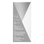 Modernes Minimalistisch geometrisches Hochzeitsmen Werbekarte (Vorne)