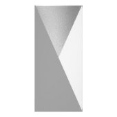 Modernes Minimalistisch geometrisches Hochzeitsmen Werbekarte (Hinten)