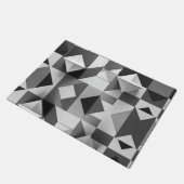 Modernes Minimalistisch geometrisches Muster Schwa Fußmatte (Schrägansicht)