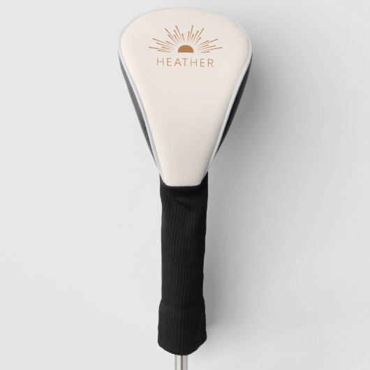 Modernes Minimalistisch Golf Headcover (Vorderseite)
