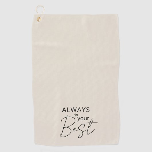 Modernes Minimalistisch Golfhandtuch (Vorderseite)