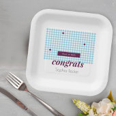 Modernes Minimalistisch Graduiertenmuster in Cap B Pappteller