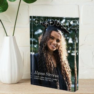 Modernes Minimalistisch Graduiertenweißüberlagerun Fotoblock