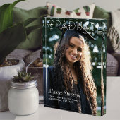 Modernes Minimalistisch Graduiertenweißüberlagerun Fotoblock