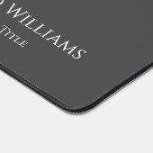 Modernes Minimalistisch-Grau-Weiß einfach Schreibtischunterlage (Ecke)