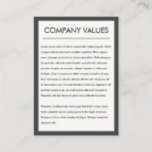 Modernes Minimalistisch (grau/weiß) Visitenkarte (Vorderseite)