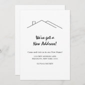 Modernes Minimalistisch haben wir eine neue Adress Ankündigung (Vorne/Hinten)