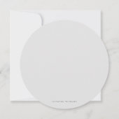 Modernes, Minimalistisch-hellgraues Save the Date  (Rückseite)