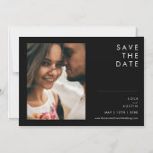 Modernes Minimalistisch | Horizontal Save the Date Magneteinladung (Vorderseite)