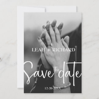 Modernes Minimalistisch - Individuelle Name und Da Save The Date