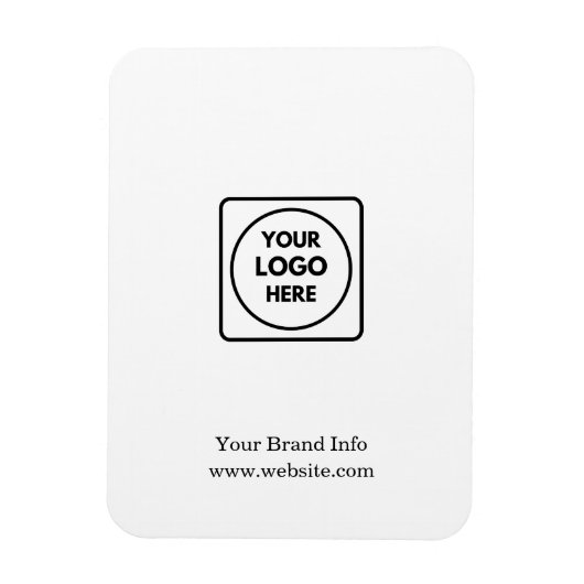 Modernes Minimalistisch | Logo für Unternehmen Magnet (Vertikal)