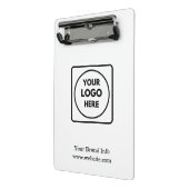 Modernes Minimalistisch | Logo für Unternehmen Mini Klemmbrett (Gewinkelt2)