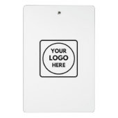 Modernes Minimalistisch | Logo für Unternehmen Mini Klemmbrett (Rückseite)