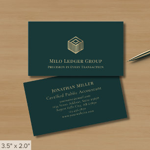 Modernes Minimalistisch Luxus-Logo Visitenkarte