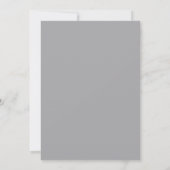 Modernes Minimalistisch Matte Silver Brautparty Einladung (Rückseite)