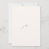 Modernes Minimalistisch-Mint-Grün-Script-Hochzeits Save The Date (Rückseite)