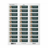 Modernes Minimalistisch mit Foto Grün frohe Weihna (Vorne)