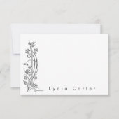 Modernes Minimalistisch Mitteilungskarte (Vorderseite)