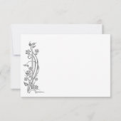 Modernes Minimalistisch Mitteilungskarte (Rückseite)