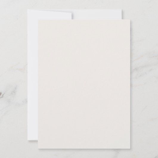 Modernes Minimalistisch neutrales Hochzeitessen Pr Einladung (Rückseite)