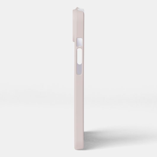 Modernes Minimalistisch neutrales Monogramm iPhone Hülle (Linke Seite)