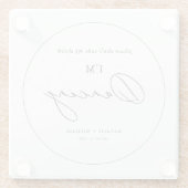 Modernes Minimalistisch Nimm nicht mein Getränk, i Glasuntersetzer (Rückseite)