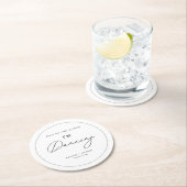 Modernes Minimalistisch Nimm nicht mein Getränk, i Runder Pappuntersetzer (Vor Ort)