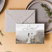 Modernes Minimalistisch nur verheiratet 3 Foto Hoc Ankündigung