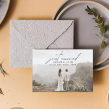 Modernes Minimalistisch nur verheiratet 3 Foto Hoc