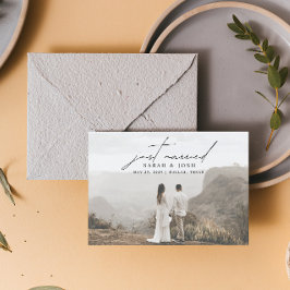 Modernes Minimalistisch nur verheiratet 3 Foto Hoc Ankündigung