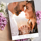 Modernes Minimalistisch-Overlay-Foto Save The Date