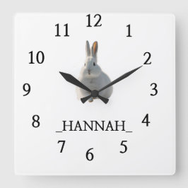 Modernes Minimalistisch Quadratische Wanduhr