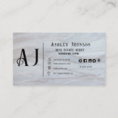 Modernes Minimalistisch Realtor Real Anwesen Marke Visitenkarte (Rückseite)