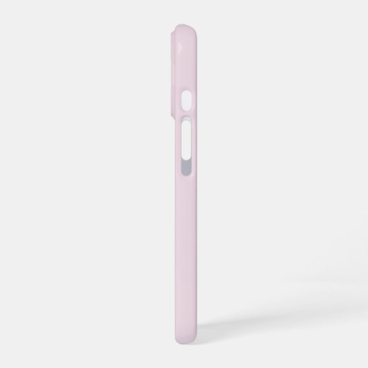 Modernes Minimalistisch rosa Goldmonogramm iPhone 16 Hülle (Linke Seite)