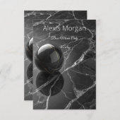 Modernes Minimalistisch rosa-Lila Grenzmuster Dankeskarte (Vorne/Hinten)