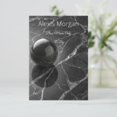 Modernes Minimalistisch rosa-Lila Grenzmuster Karte (Stehend Vorderseite)