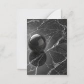 Modernes Minimalistisch rosa-Lila Grenzmuster Mitteilungskarte (Rückseite)