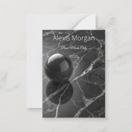 Modernes Minimalistisch rosa-Lila Grenzmuster Mitteilungskarte