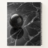 Modernes Minimalistisch rosa-Lila Grenzmuster Notizblock (Rückseite)