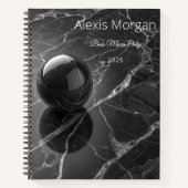 Modernes Minimalistisch rosa-Lila Grenzmuster Notizblock (Vorderseite)