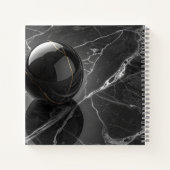 Modernes Minimalistisch rosa-Lila Grenzmuster Notizblock (Rückseite)