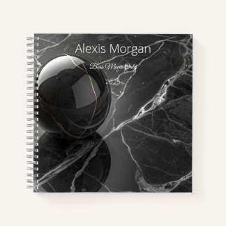 Modernes Minimalistisch rosa-Lila Grenzmuster Notizblock