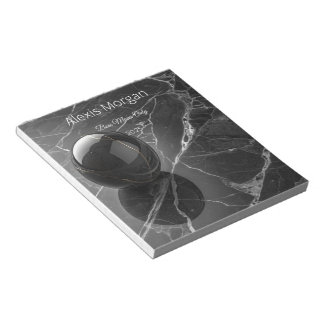 Modernes Minimalistisch rosa-Lila Grenzmuster Notizblock