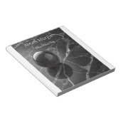 Modernes Minimalistisch rosa-Lila Grenzmuster Notizblock (angewinkelt)