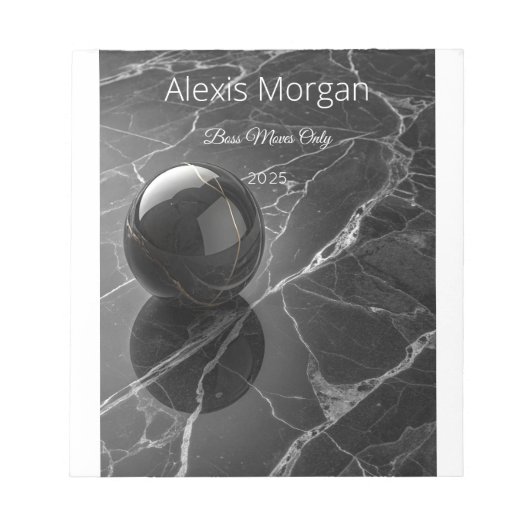 Modernes Minimalistisch rosa-Lila Grenzmuster Notizblock (Vorderseite)